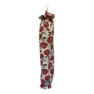 Handmade Plastic Bag Holder- Peaches